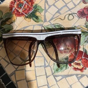 Laura Biagiotti vintage 1980s Artisanal Sunglasses made in Italy (frame only)
